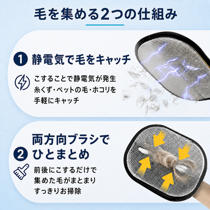 FurSwipe｜ペットの抜け毛すっきりクリーナーグローブ