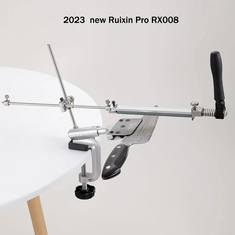 Ruixin Pro-Aluminum Alloy Knife Sharpener System, Fixed Angle Sharpener, Sharpening Stones, Kitchen Tools, Grinding, RX008,