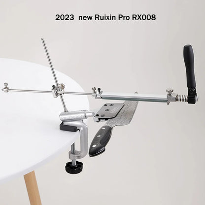 Ruixin Pro-Aluminum Alloy Knife Sharpener System, Fixed Angle Sharpener, Sharpening Stones, Kitchen Tools, Grinding, RX008,